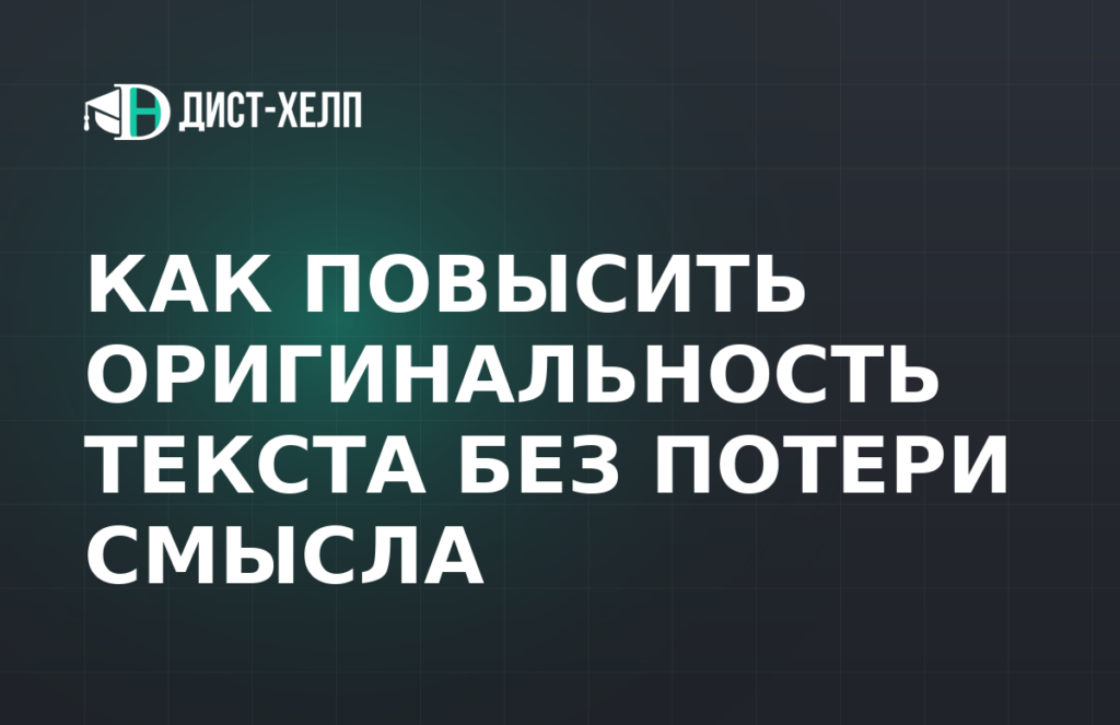 Как повысить оригинальность текста без потери смысла